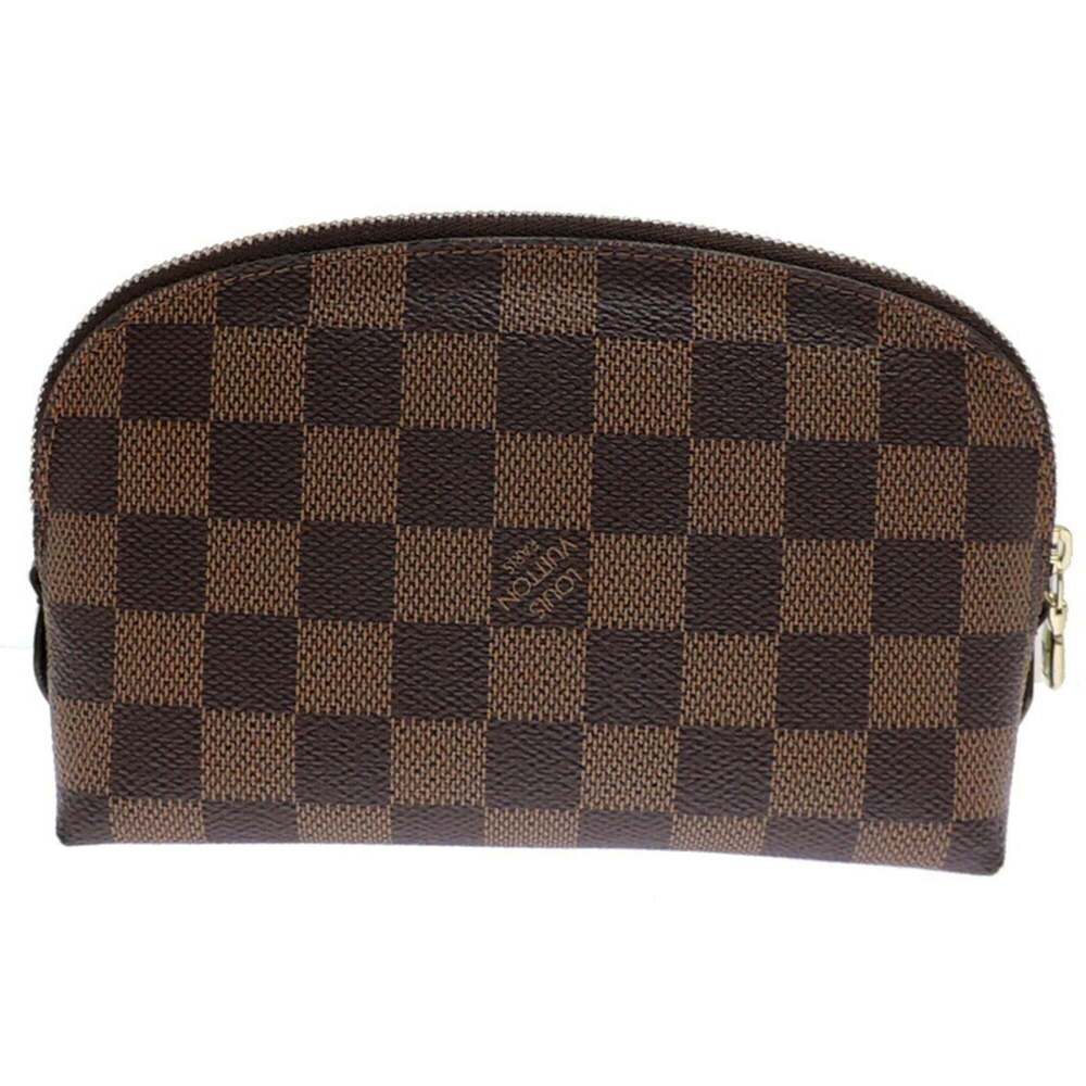 LOUIS VUITTON Authentic Brown Damier Pochette Pouch - Picture 2 of 8
